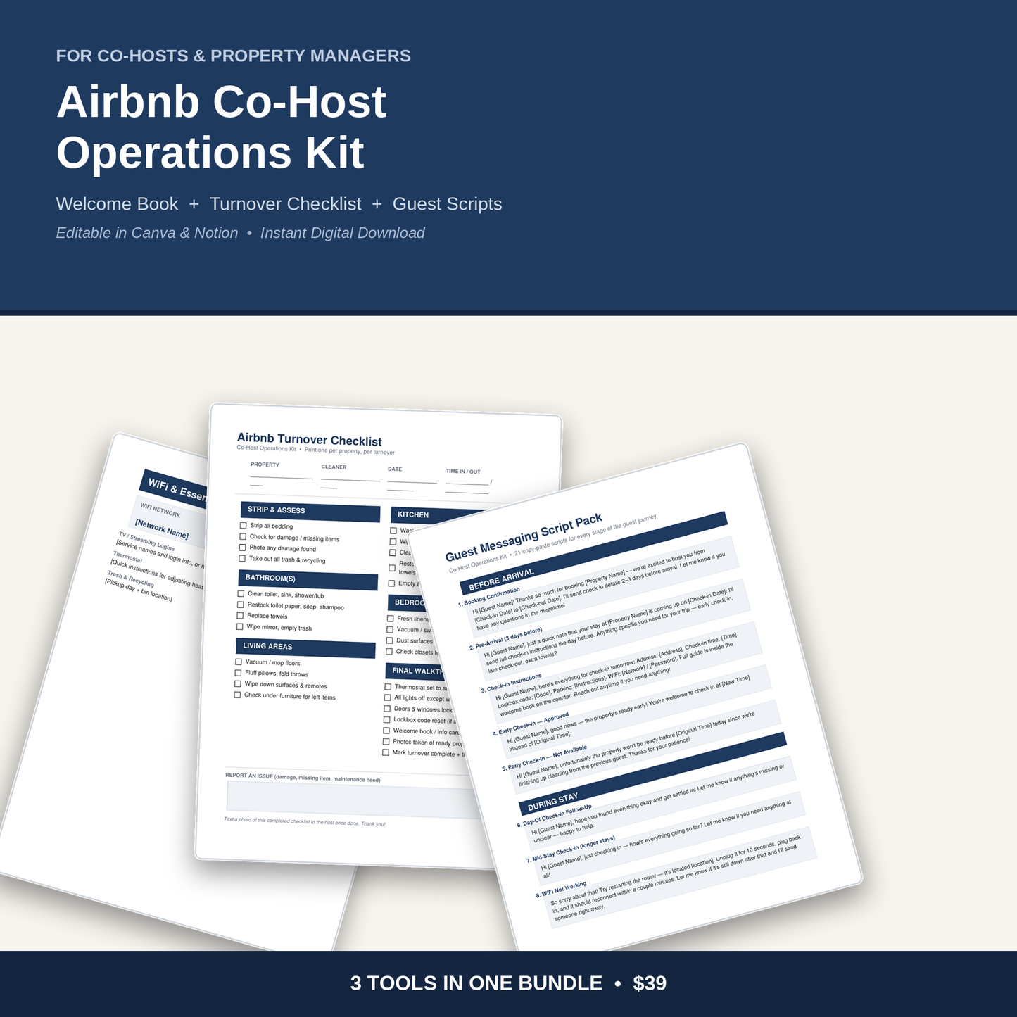 Airbnb cohost and operator kit